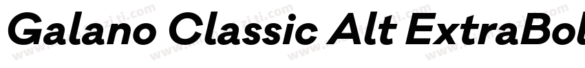 Galano Classic Alt ExtraBold字体转换